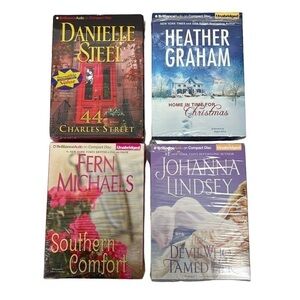 Lot of 4 Audio Compact Disc Danielle Steele/Heather Graham/Fern Michael Romance